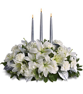 Silver Elegance Centerpiece